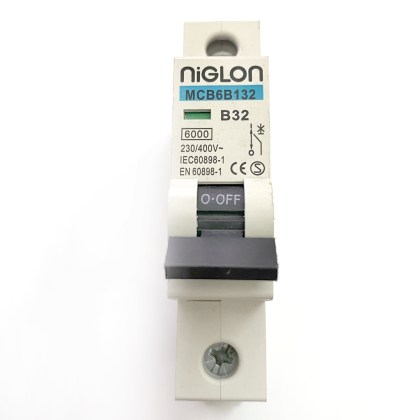 Niglon MCB6B132 B32 32A 32 Amp MCB Circuit Breaker Type B